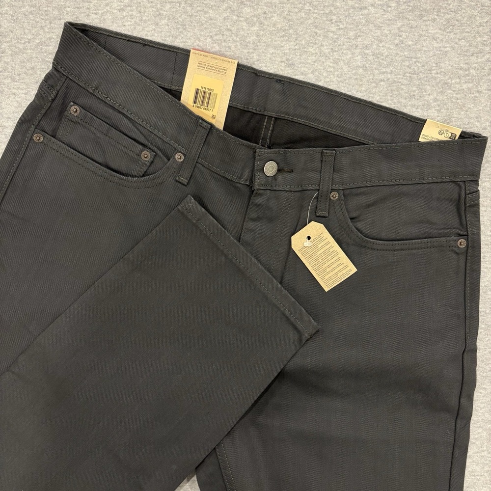 New Levi's 541 Athletic Taper Jeans Mens 36x30 (Fits 37) Gray Denim Casual NWT